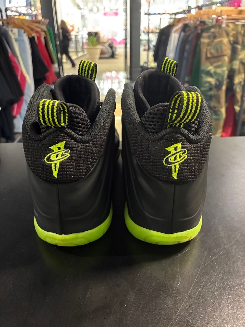 Nike Little Posite One Black Volt (GS) - No Box/Used