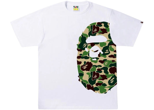 BAPE ABC Camo Side Big Ape Head Tee White/Green