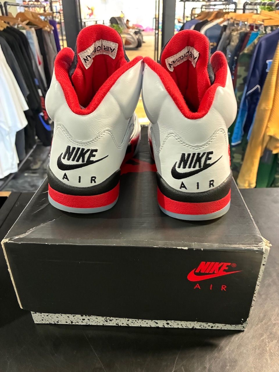 Jordan 5 Retro Fire Red Black Tongue (2025) - Used/Worn