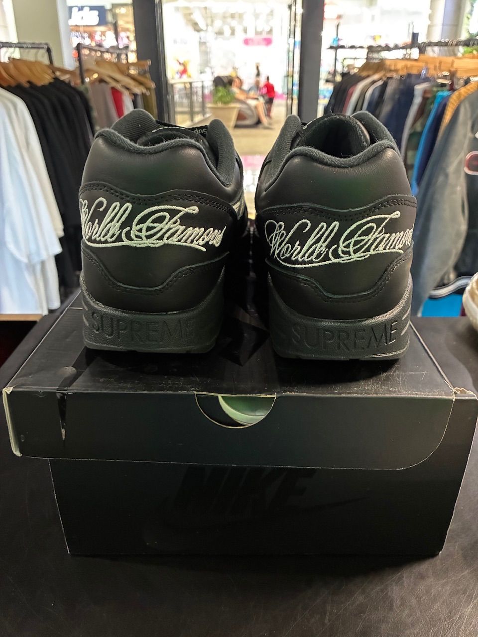 Nike Air Max 1 '87 SP Supreme Black White - Used/Worn