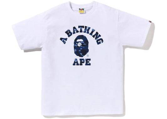 BAPE Color Camo College Tee (SS23) White Navy