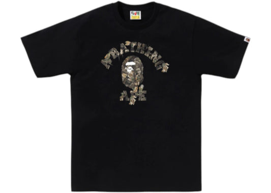 BAPE Tree Edge Camo College Tee Black/Brown