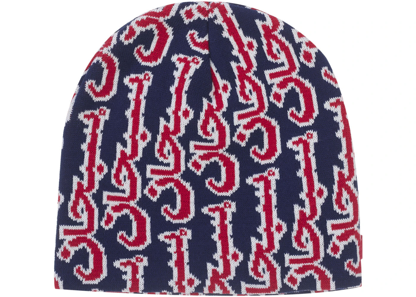 Supreme Arabic Jacquard Beanie Navy