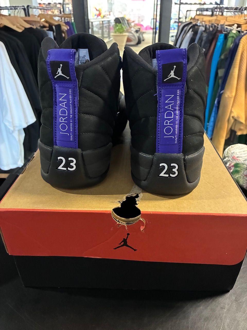 Jordan 12 Retro Black Dark Concord - Used/Worn