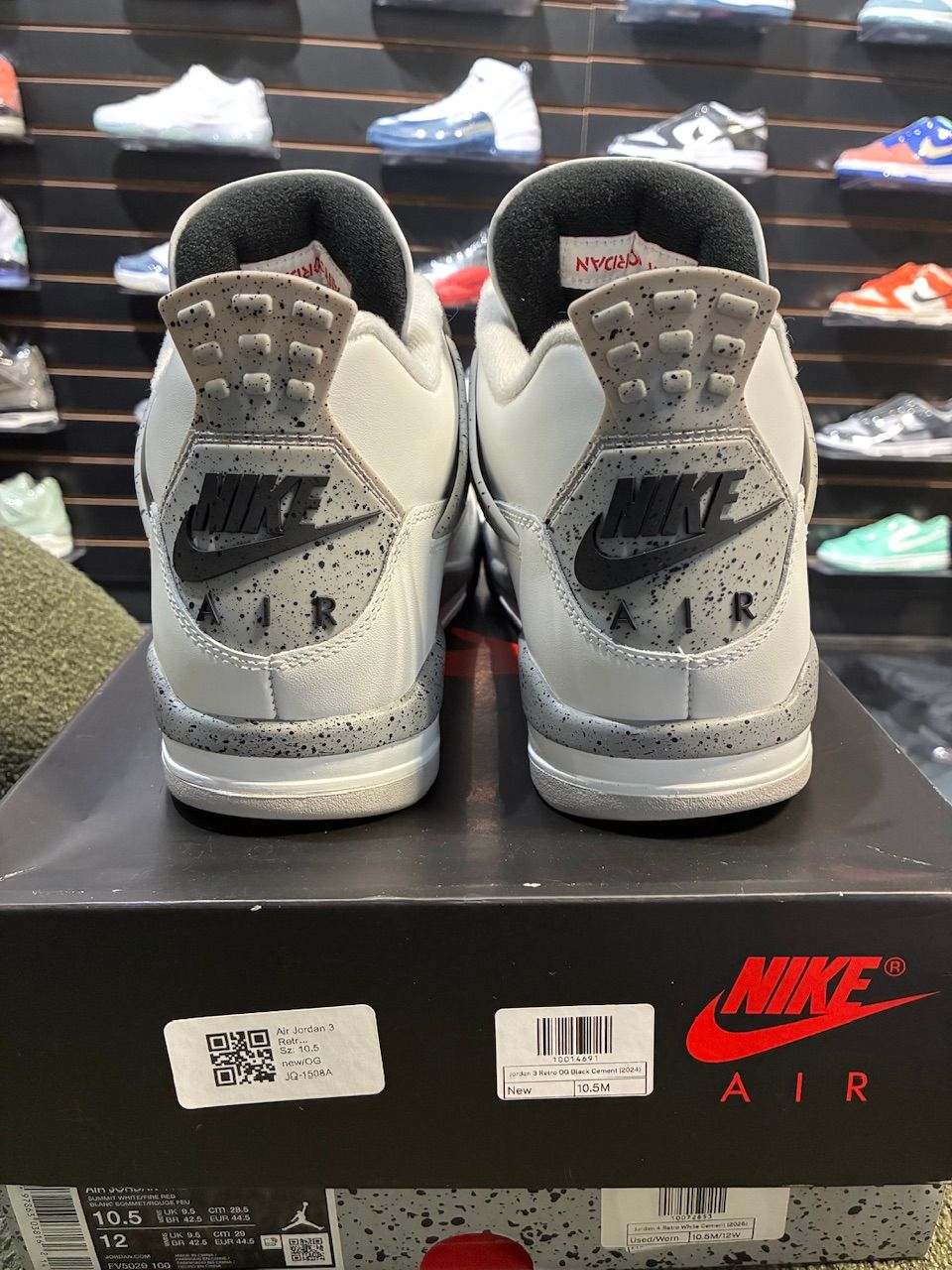 Jordan 4 Retro White Cement (2025) - Used/Worn