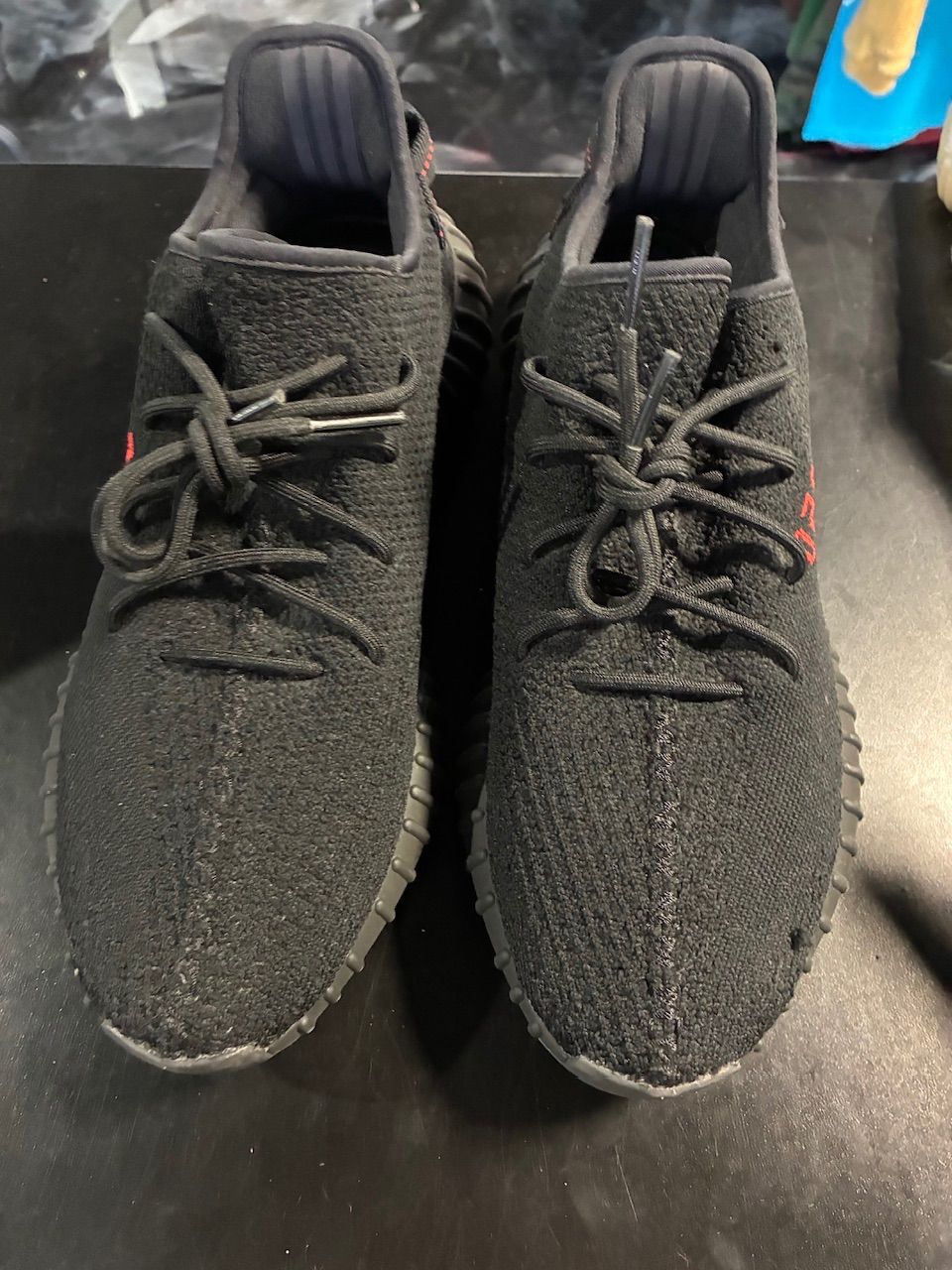 adidas Yeezy Boost 350 V2 Black Red - No Box/Used
