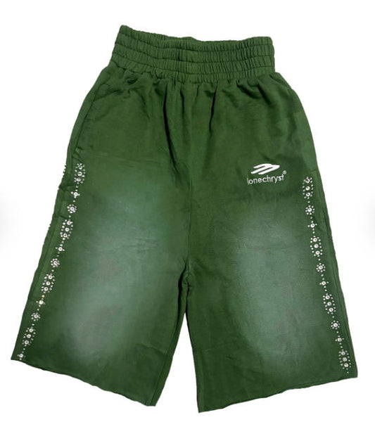 Lonecryst Green Trance Shorts