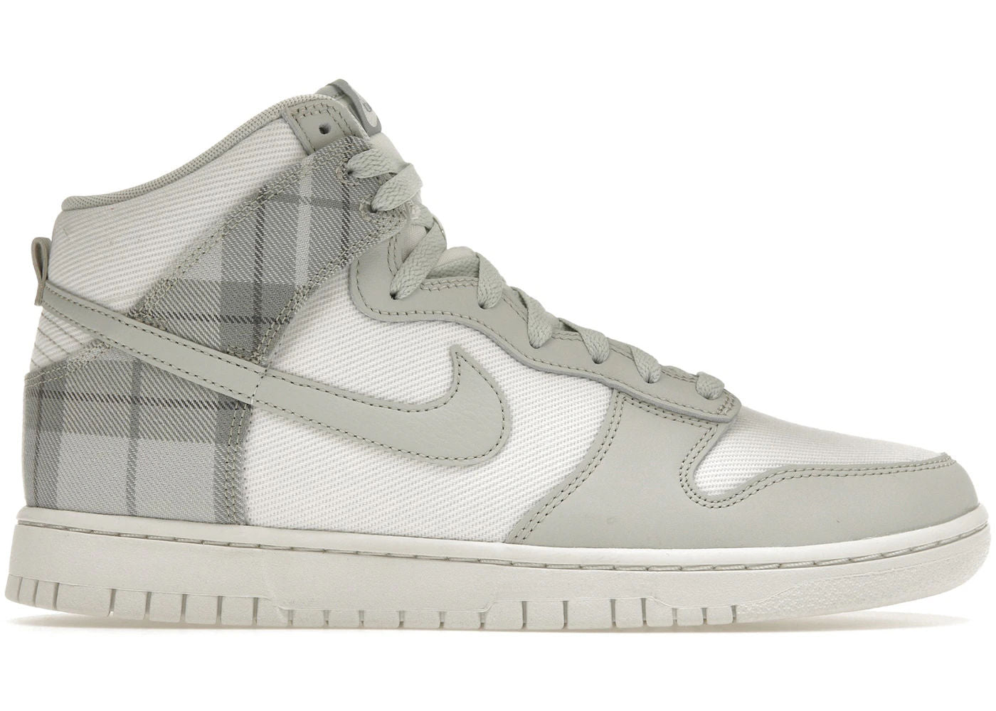 Nike Dunk High SE Tartan Plaid White Light Green - New/No Box