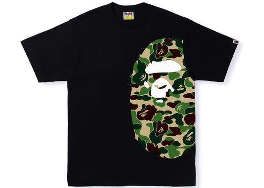 BAPE ABC Camo Side Big Ape Head Tee Black/Green