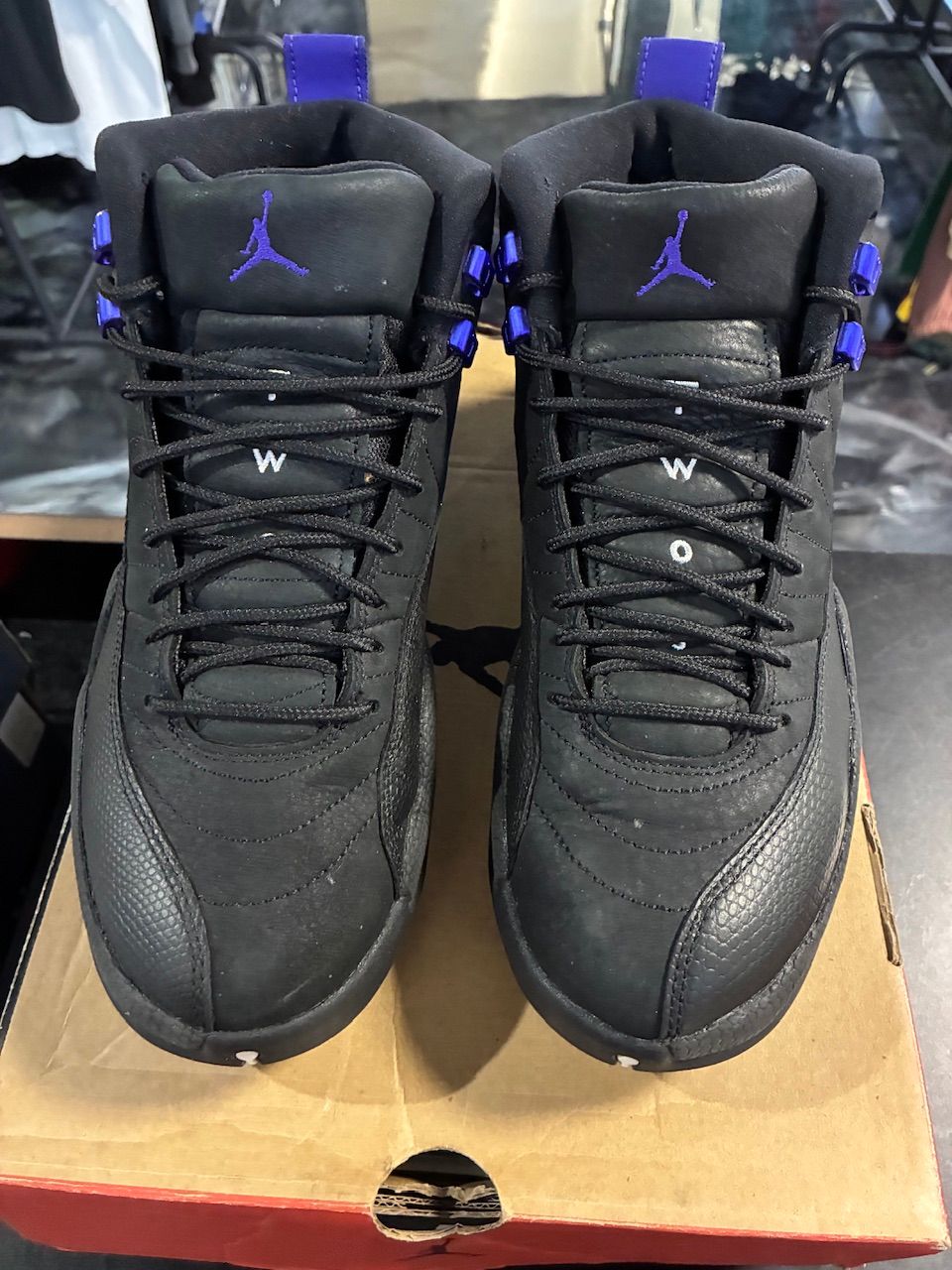 Jordan 12 Retro Black Dark Concord - Used/Worn