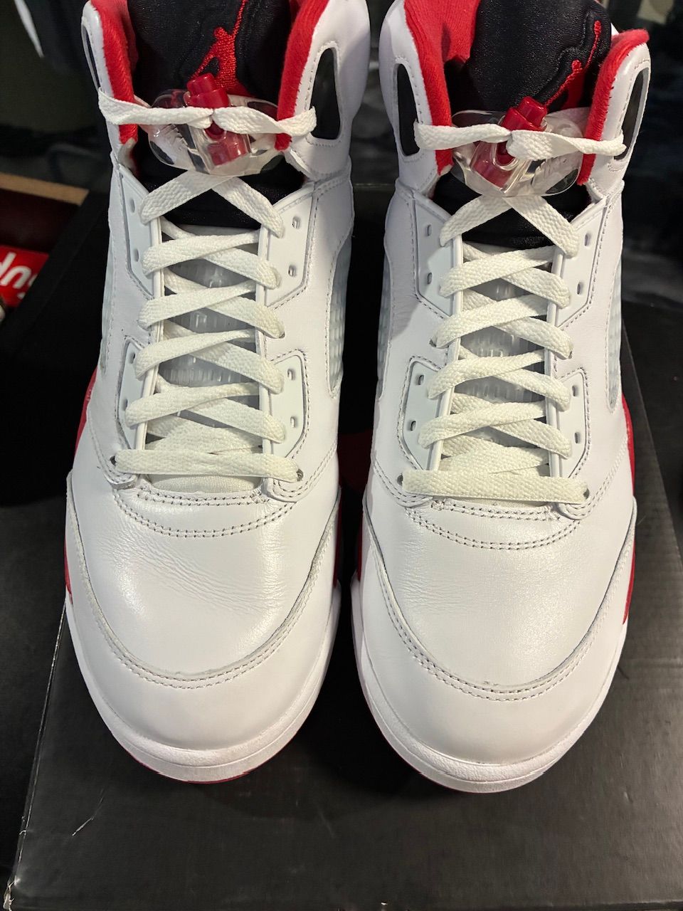 Jordan 5 Retro Fire Red Black Tongue (2025) - Used/Worn