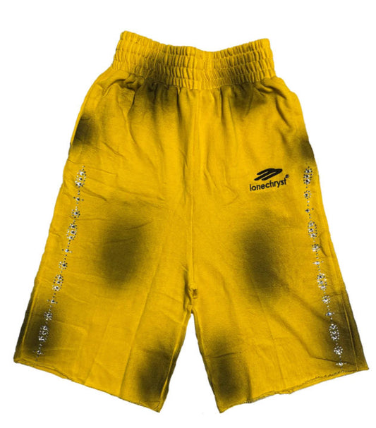 Lonecryst Yellow Trance Shorts