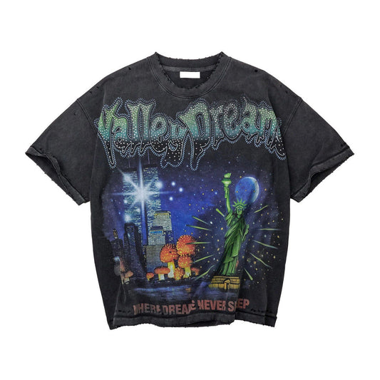 Vale Forever Skyline Bling Tee Black