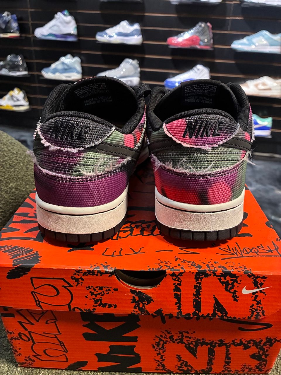 Nike Dunk Low Graffiti Pink - Used/Worn