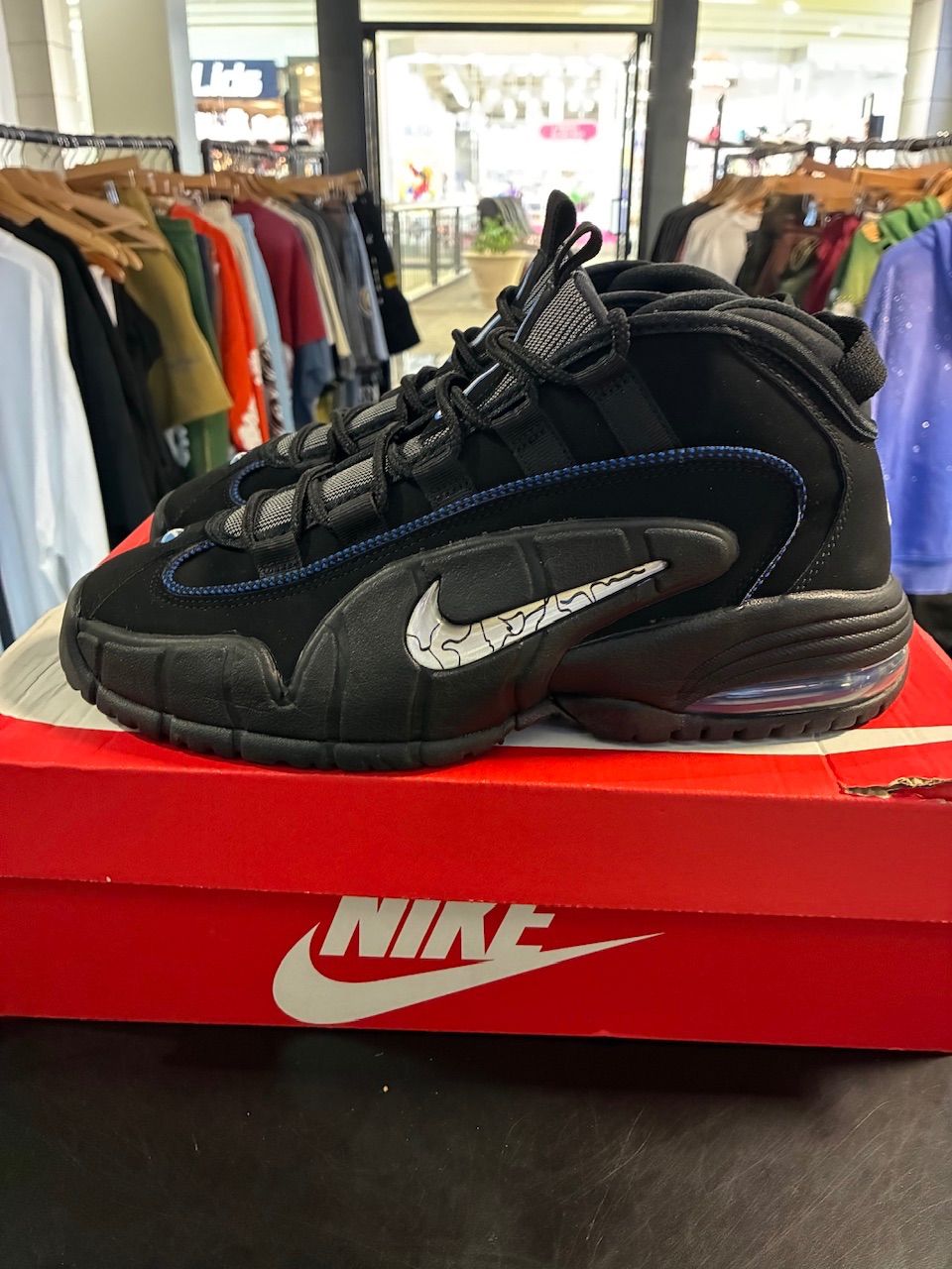 Nike Air Max Penny 1 All-Star Black Metallic Silver - Used/Worn
