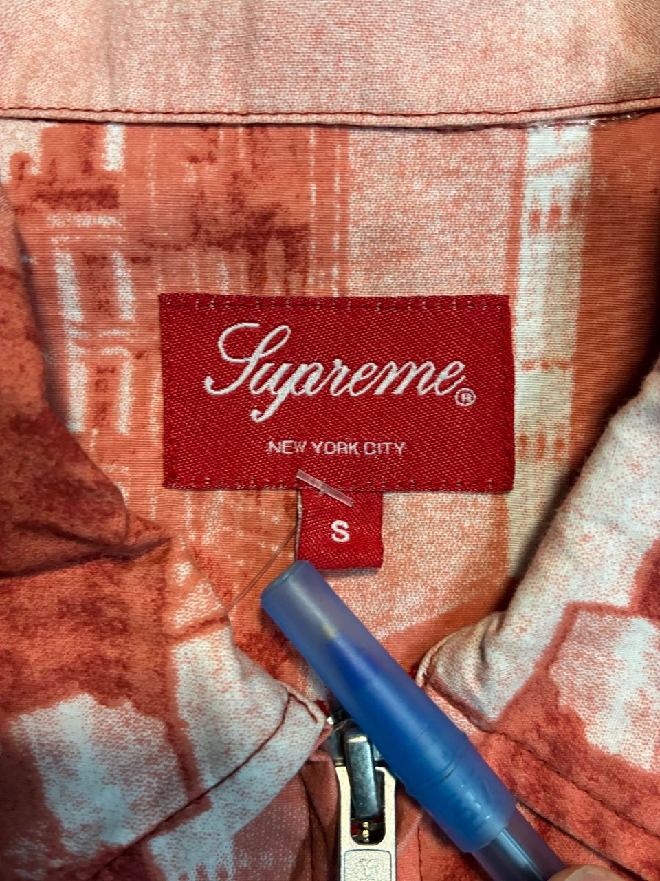 Supreme Muhammad Ali Zip Up S/S Shirt Red