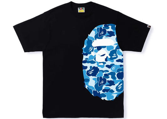 BAPE ABC Camo Side Big Ape Head Tee Black/Blue