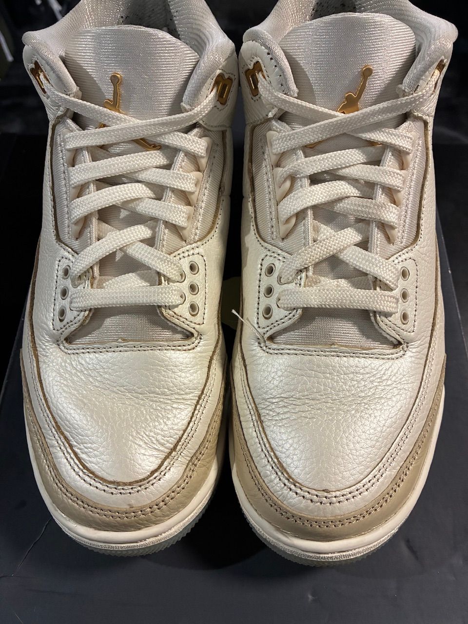 Jordan 3 Retro Champagne and Oysters (Women's) - Used/Rep Box