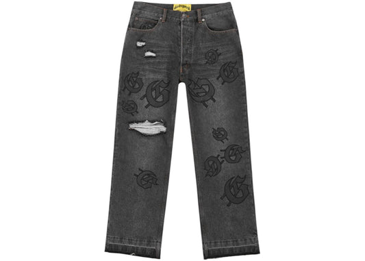 Godspeed Scattered GS Logo Denim Pant Black Wash