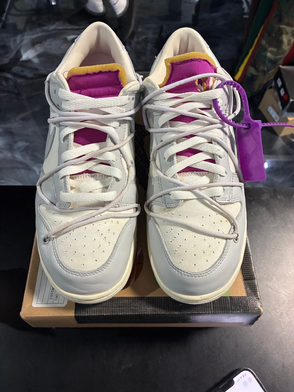 Nike Dunk Low Off-White Lot 3 - Used/Worn