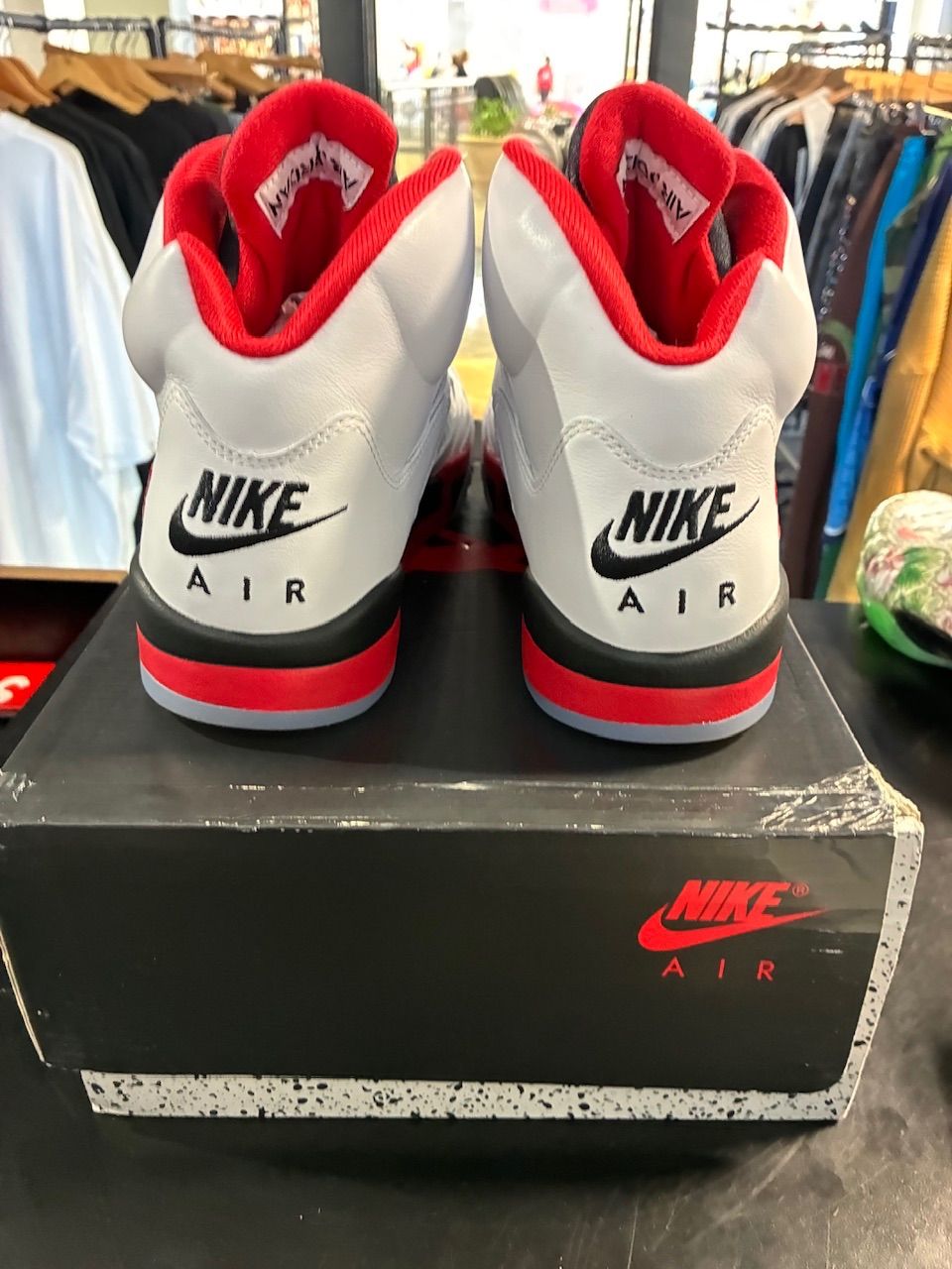 Jordan 5 Retro Fire Red Black Tongue (2025) - Used/Worn