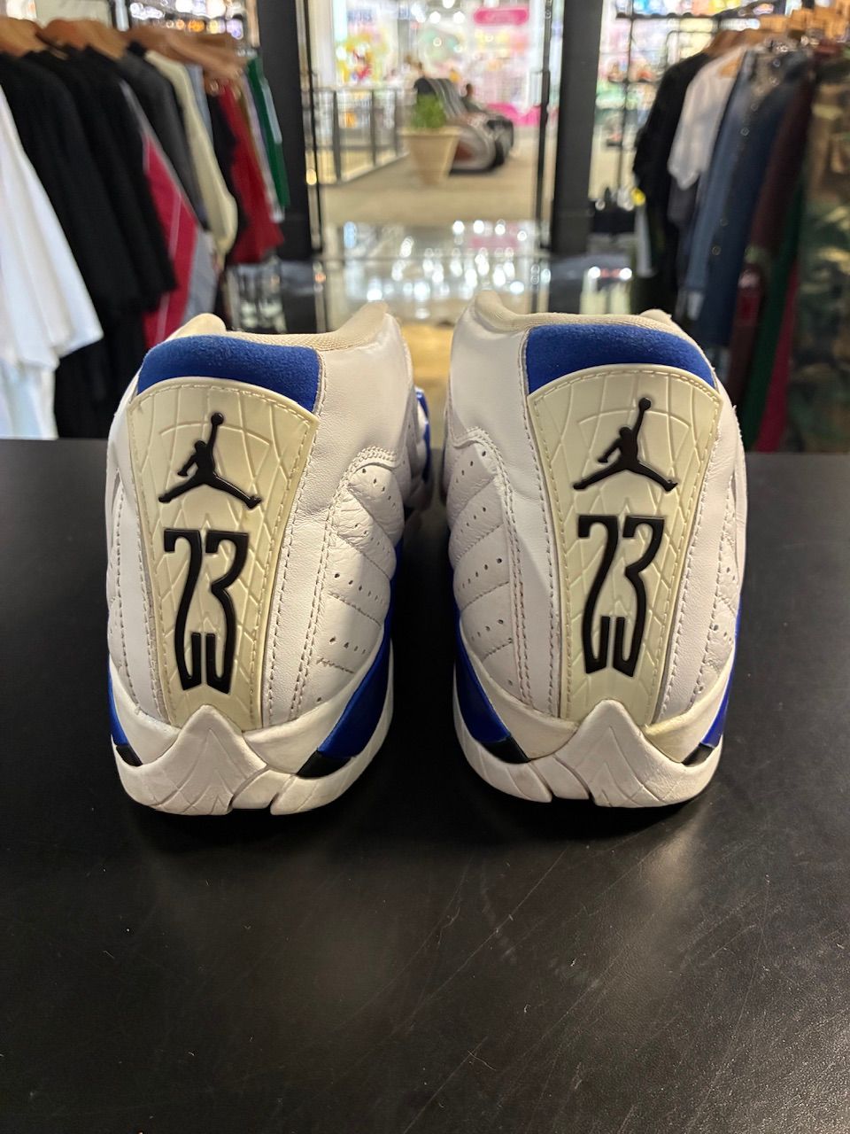 Jordan 14 Retro White Hyper Royal (GS) - No Box/Used