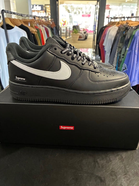 Nike Air Force 1 Low Supreme Black White - Used/Worn