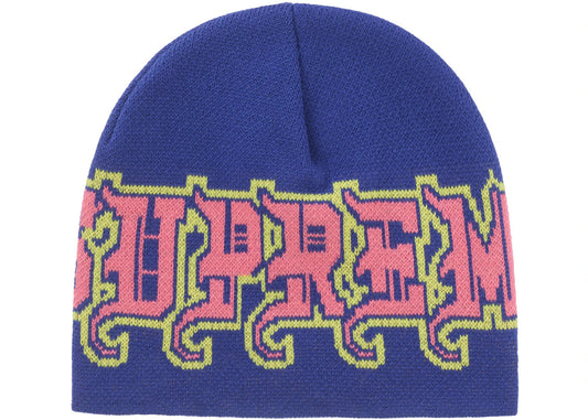 Supreme New Era Outline Beanie Navy