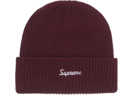 Supreme Loose Gauge Beanie (FW25) Dark Red