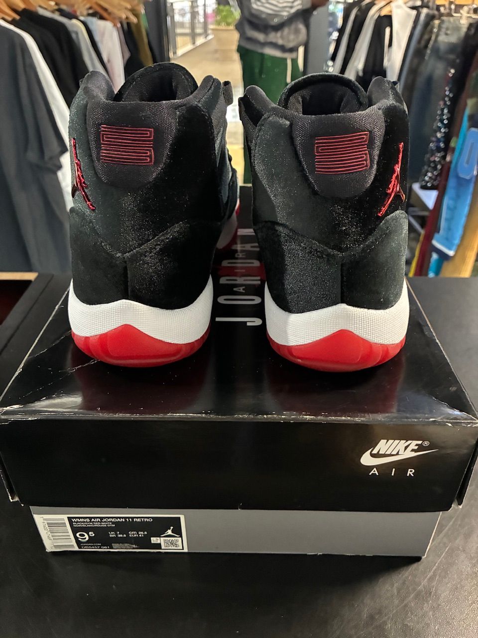 Jordan 11 Retro Bred Velvet (Women's) - Used/Worn