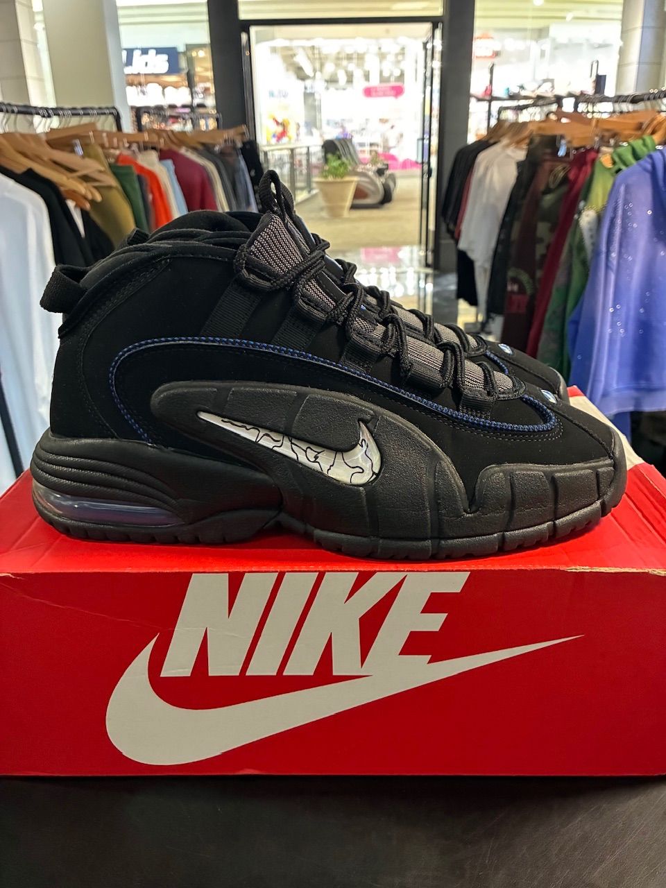 Nike Air Max Penny 1 All-Star Black Metallic Silver - Used/Worn