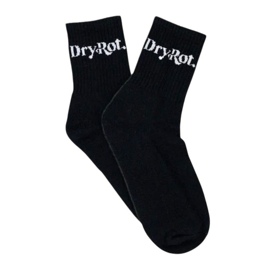 Dry Rot Black Socks (1 pack)