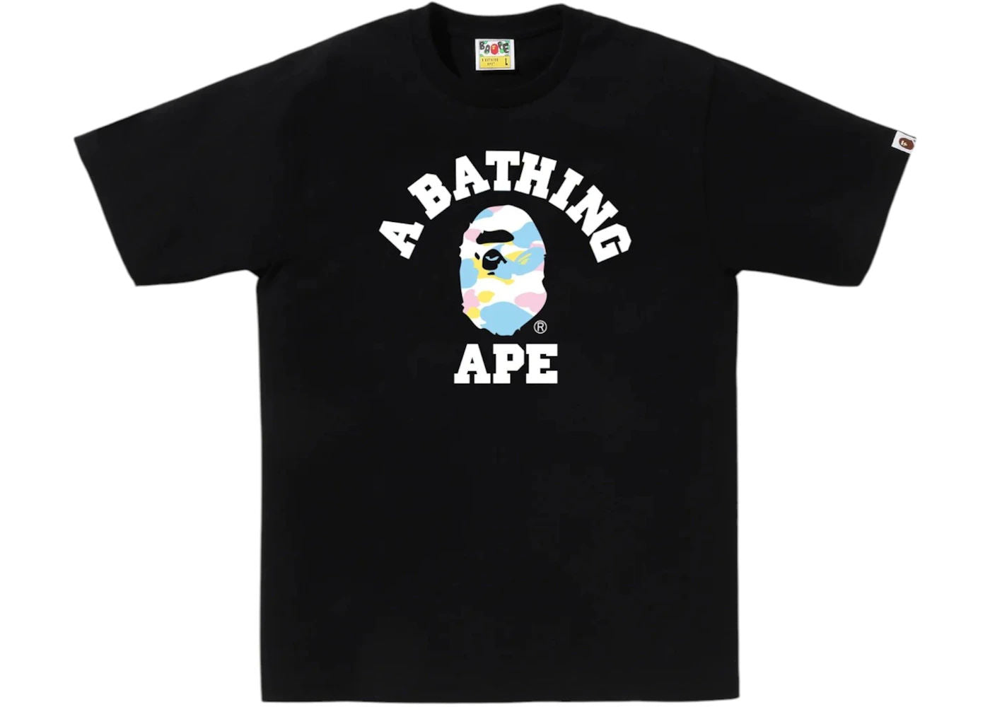 BAPE New Multi Camo College Tee (SS26) Black