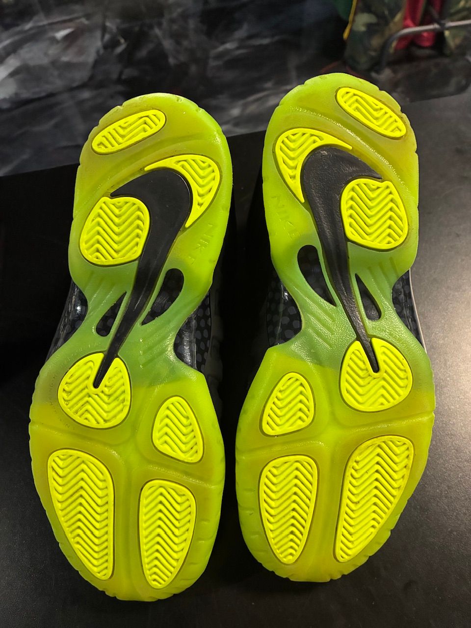 Nike Little Posite One Black Volt (GS) - No Box/Used