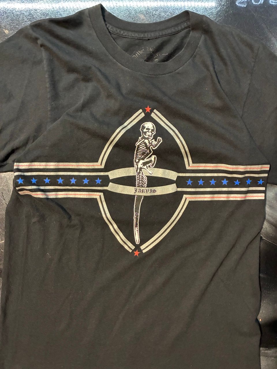Chrome Hearts Foti Jarvis Skull Stars Tee Black - Used/Worn