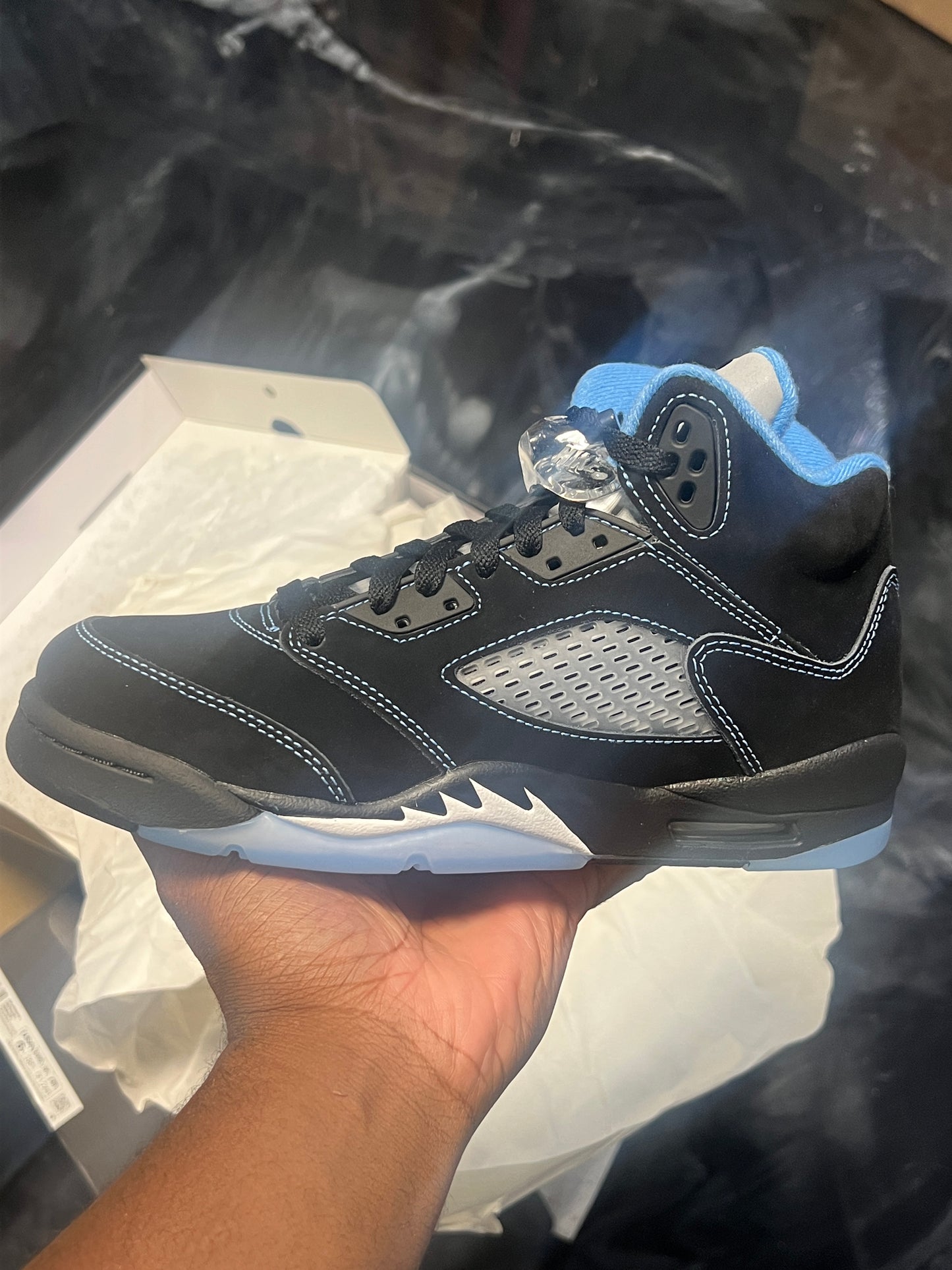 Jordan 5 Retro Black University Blue (2026) (GS)