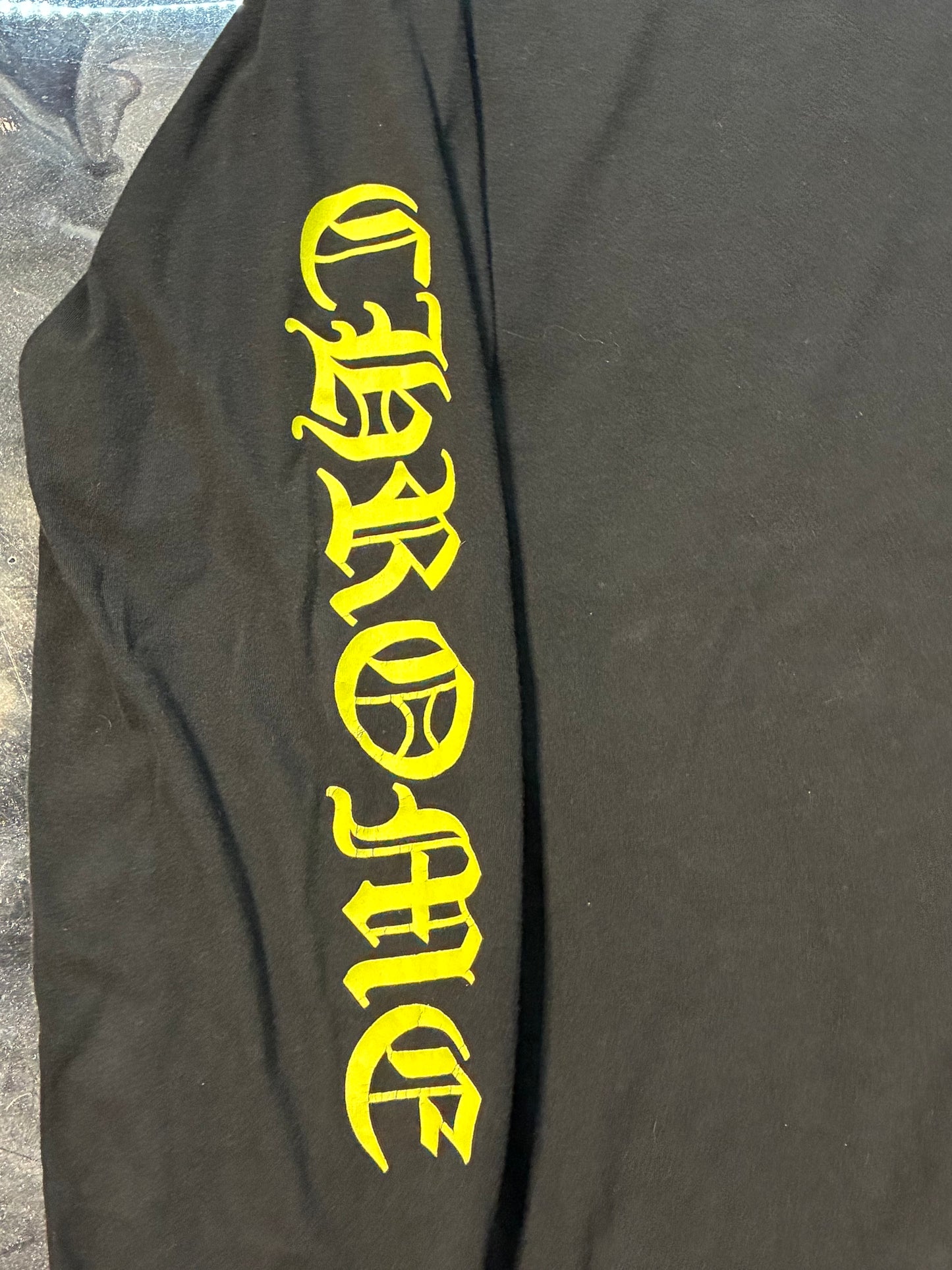 Chrome Hearts Long Sleeve Pocket Crew T-shirt Black/Army Green - Like New