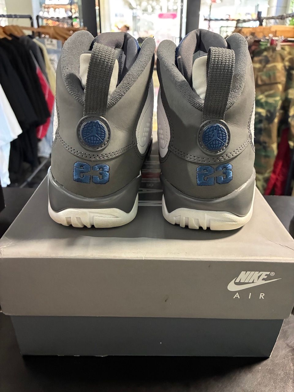 Jordan 9 Retro Flint Grey French Blue (2026) (GS) - Used/Worn