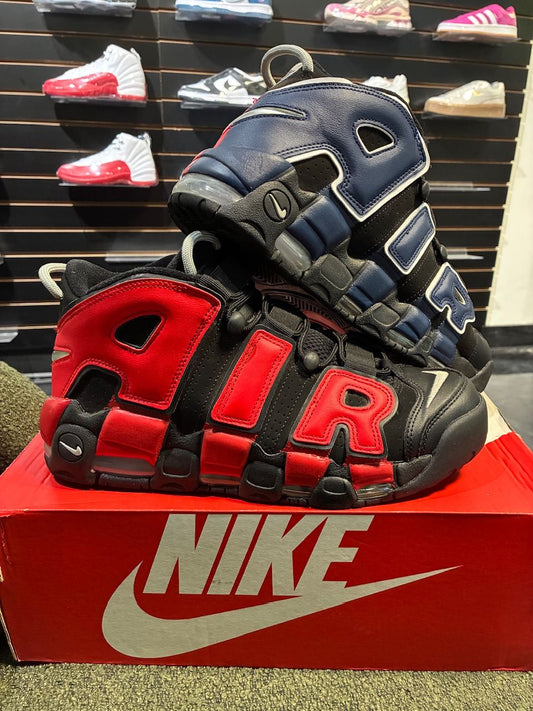 Nike Air More Uptempo 96 Alternates Split Black Varsity Red - Used/Worn