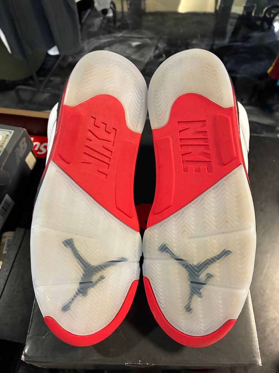 Jordan 5 Retro Fire Red Black Tongue (2025) - Used/Worn