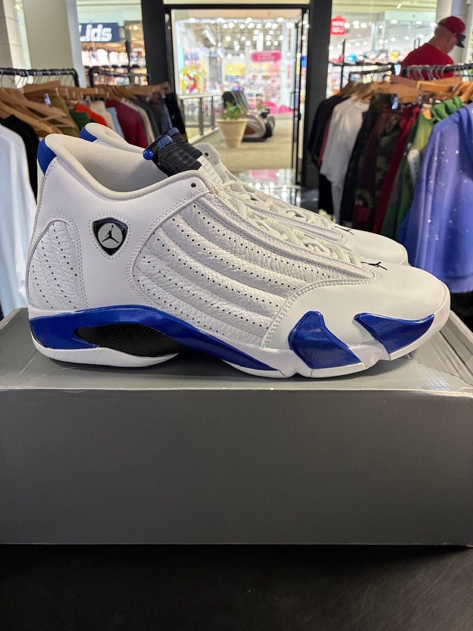 Jordan 14 Retro White Hyper Royal - Used/Worn