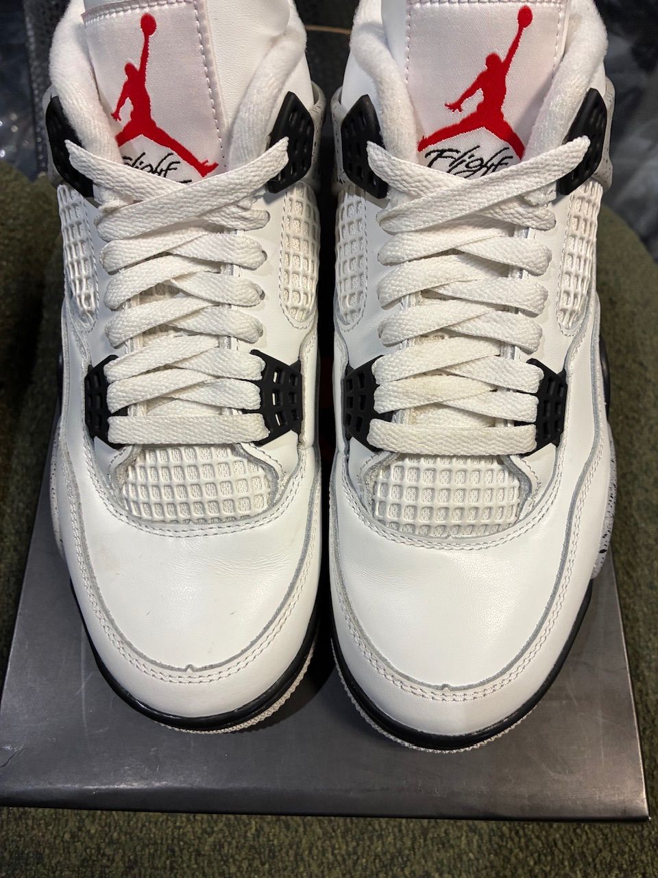 Jordan 4 Retro White Cement (2025) (GS) - Used/Rep Box