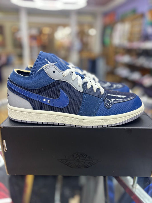 Jordan 1 Low SE Craft Obsidian French Blue Ashen Slate White - Used/Worn