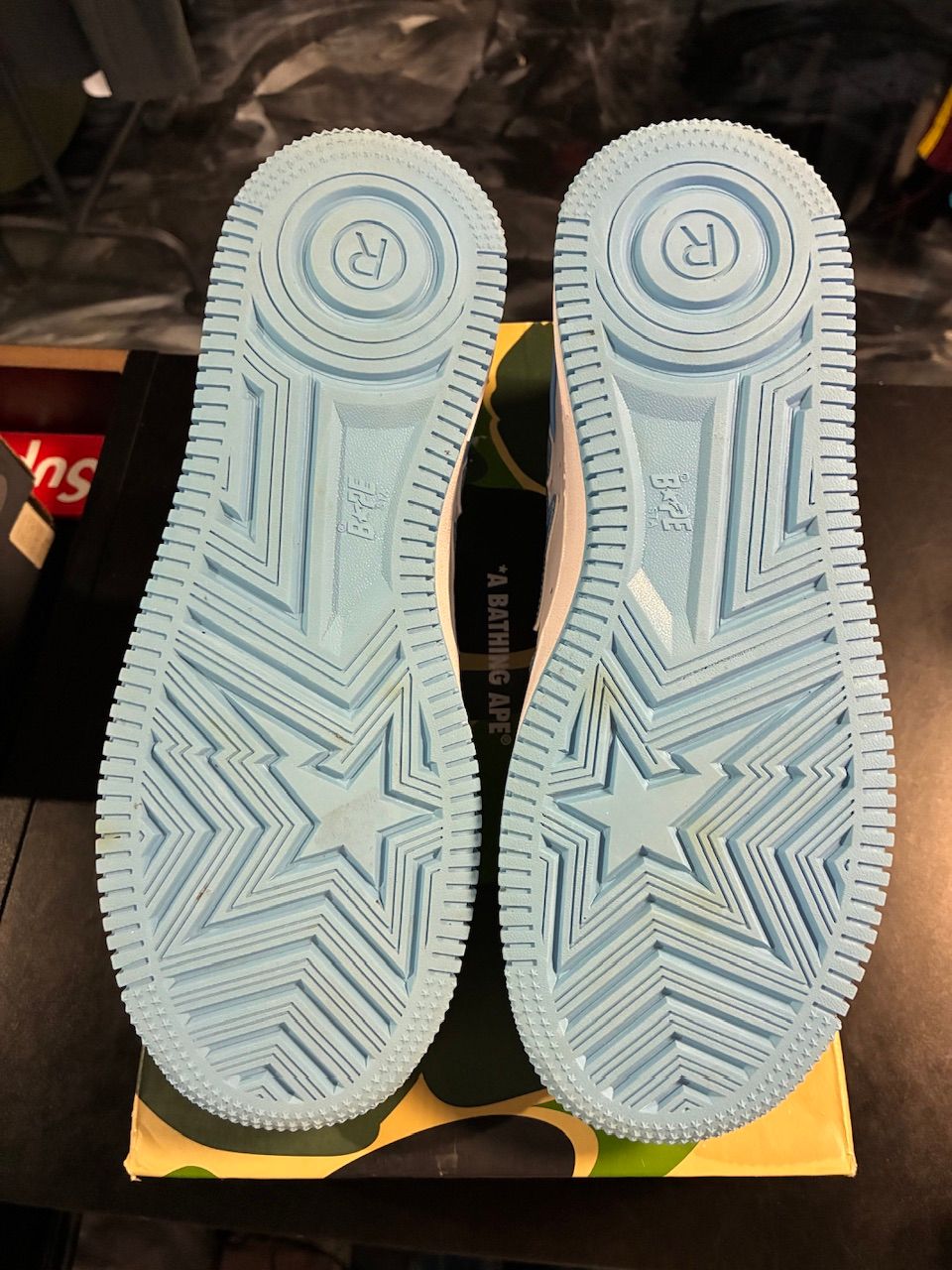 A Bathing Ape Bape Sta Low Blue - Used/Worn