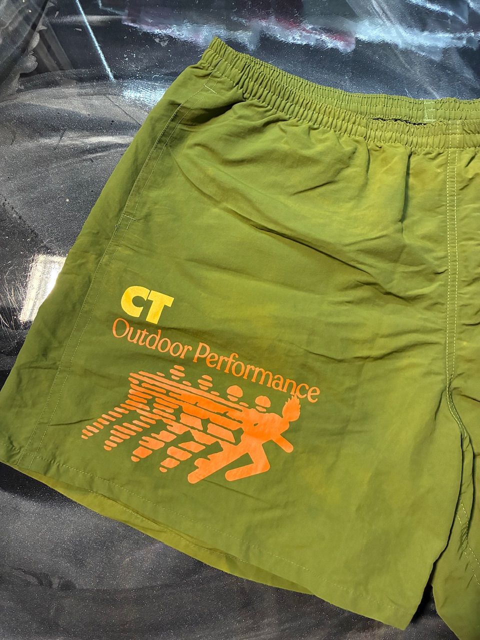 Travis Scott Running Wild Shorts Olive - Used/Worn