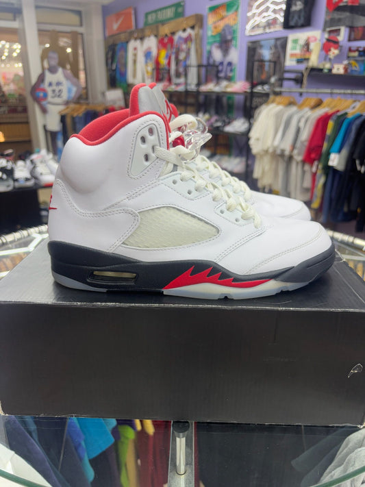 Jordan 5 Retro Fire Red Silver Tongue (2020) - Used/Worn