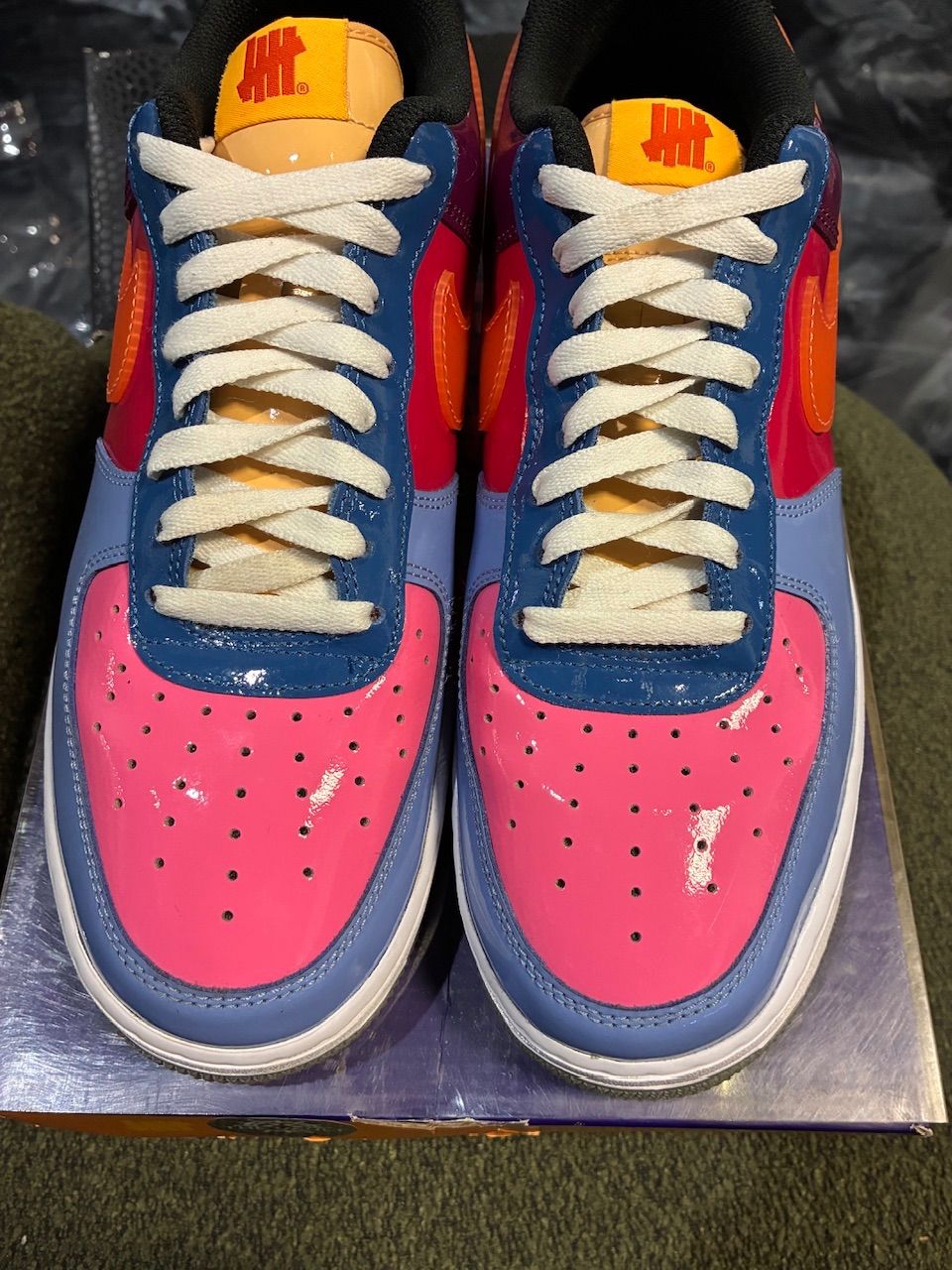 Nike Air Force 1 Low SP Undefeated Multi-Patent Total Orange - Used/Worn