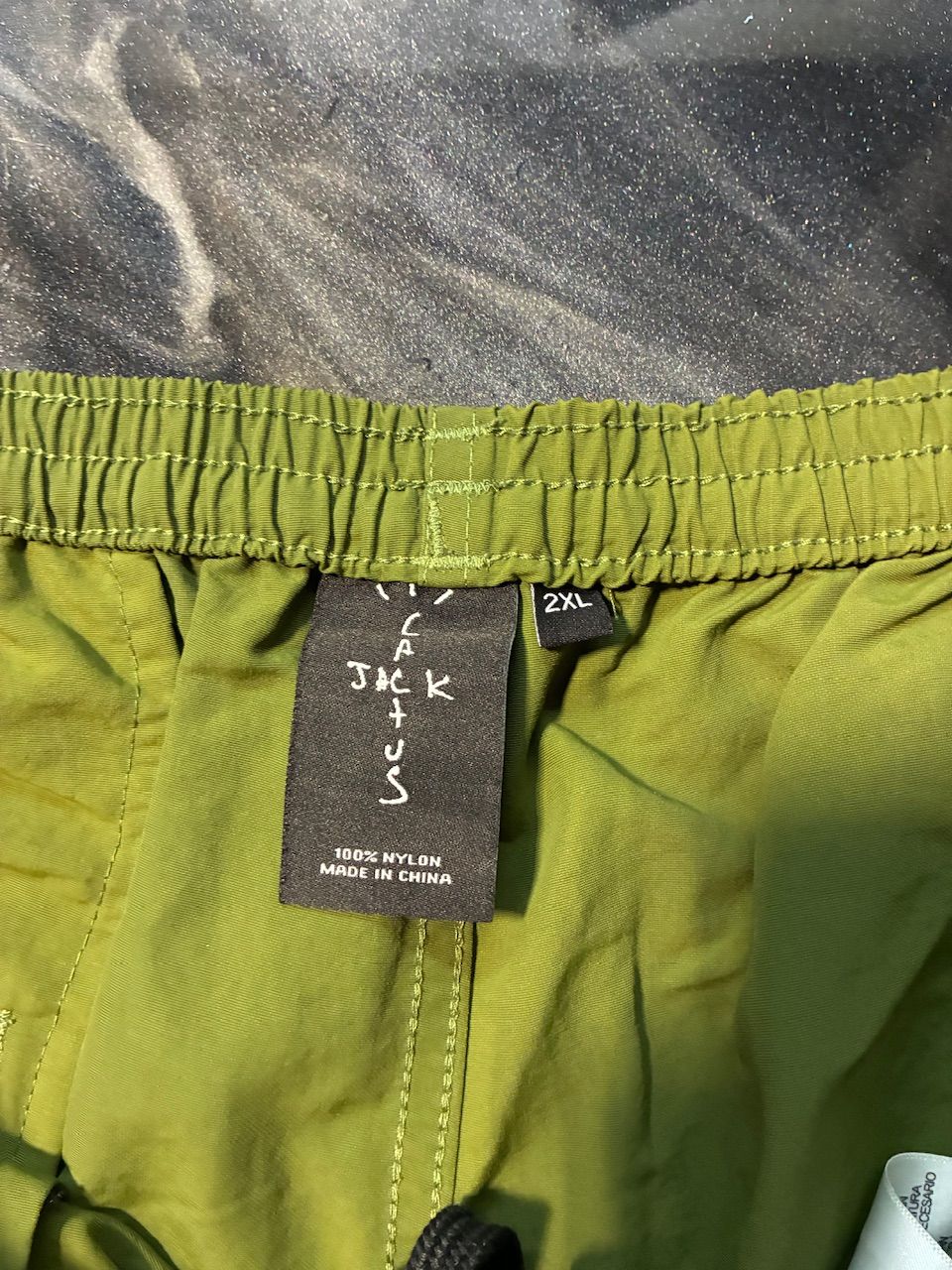 Travis Scott Running Wild Shorts Olive - Used/Worn