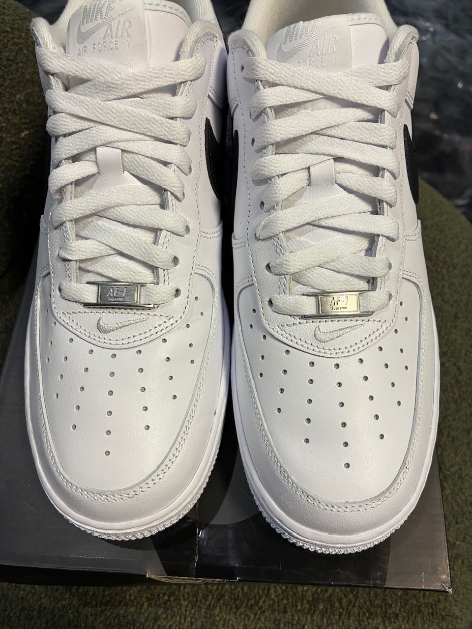 Nike Air Force 1 Low Supreme White Black - Used/Worn