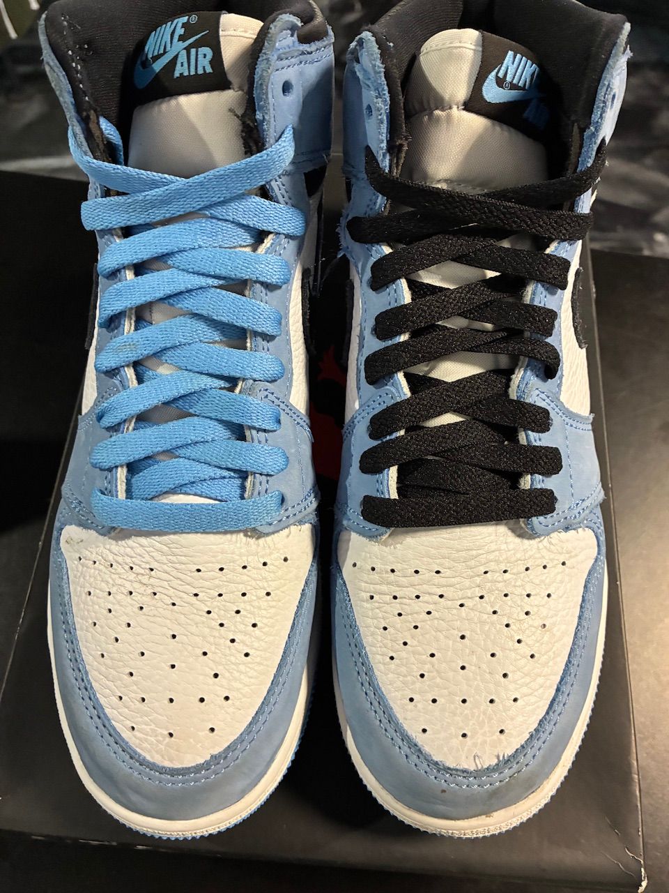 Jordan 1 Retro High OG University Blue (GS) - Used/Rep Box